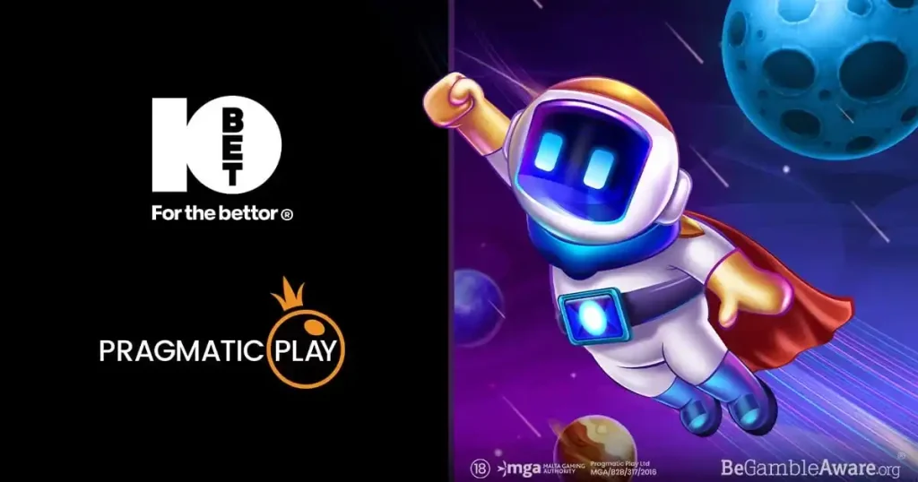 Spaceman game promo screen with astronaut character
